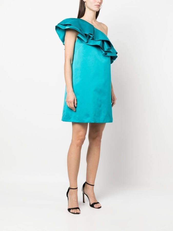 P.A.R.O.S.H. Asymmetrische mini-jurk Blauw