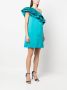 P.A.R.O.S.H. Asymmetrische mini-jurk Blauw - Thumbnail 3