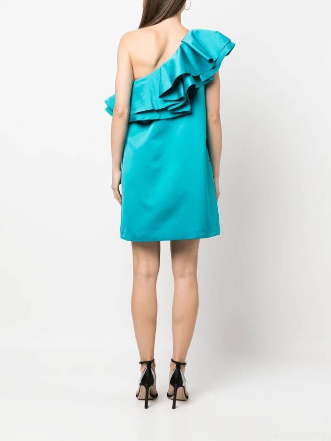 P.A.R.O.S.H. Asymmetrische mini-jurk Blauw