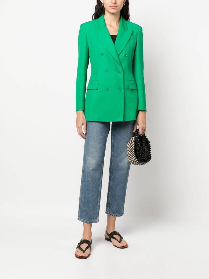 P.A.R.O.S.H. Blazer met dubbele rij knopen Groen