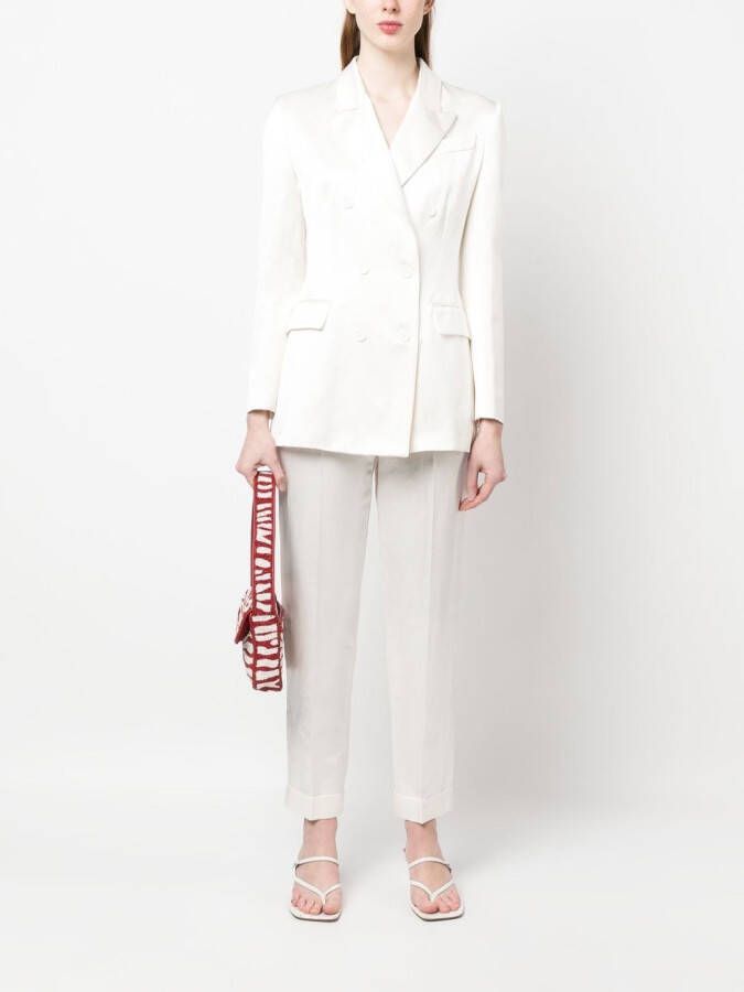 P.A.R.O.S.H. Blazer met dubbele rij knopen Wit