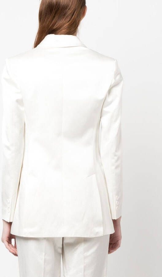 P.A.R.O.S.H. Blazer met dubbele rij knopen Wit