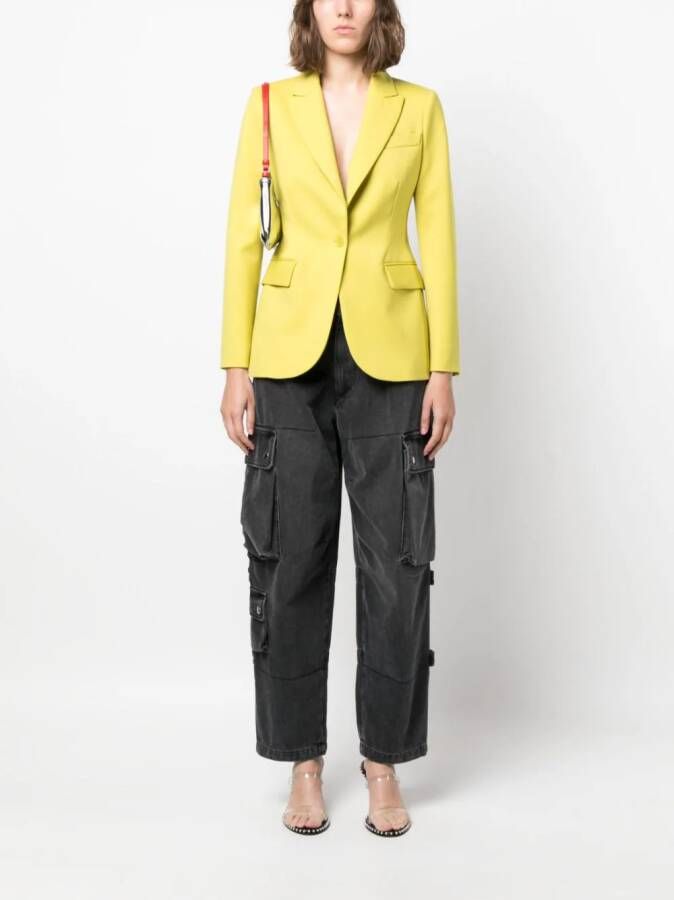 P.A.R.O.S.H. Blazer met enkele rij knopen Groen