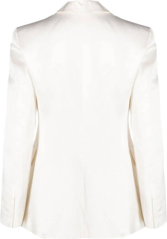P.A.R.O.S.H. Blazer met enkele rij knopen Wit