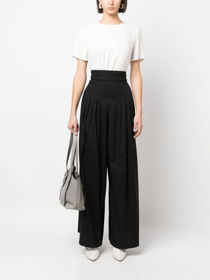 P.A.R.O.S.H. Blouse met korte mouwen Wit