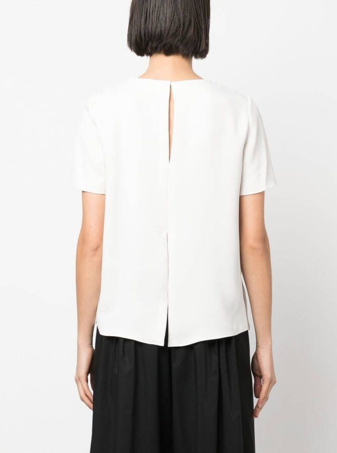 P.A.R.O.S.H. Blouse met korte mouwen Wit