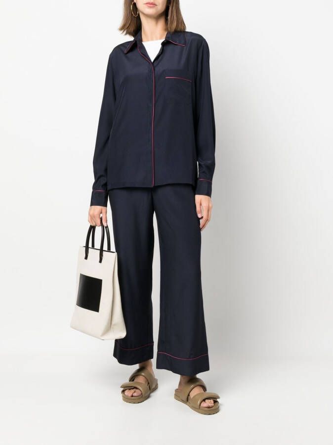 P.A.R.O.S.H. Button-up blouse Blauw