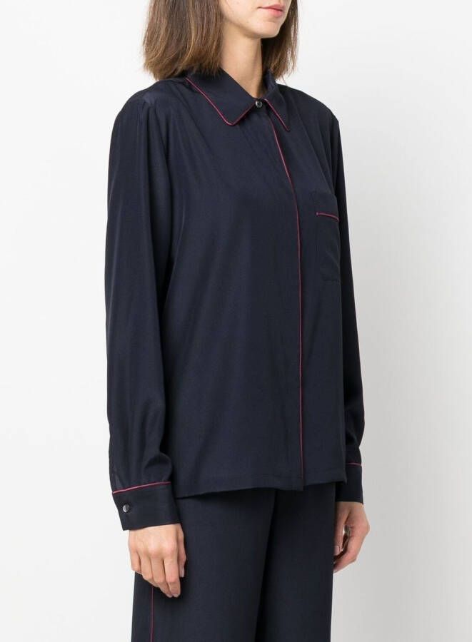 P.A.R.O.S.H. Button-up blouse Blauw