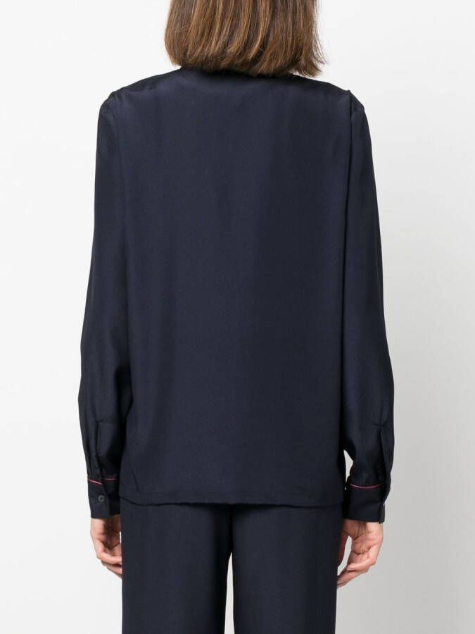 P.A.R.O.S.H. Button-up blouse Blauw