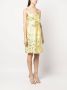 P.A.R.O.S.H. Mini-jurk met bloemjacquard Geel - Thumbnail 3