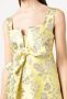 P.A.R.O.S.H. Mini-jurk met bloemjacquard Geel - Thumbnail 5