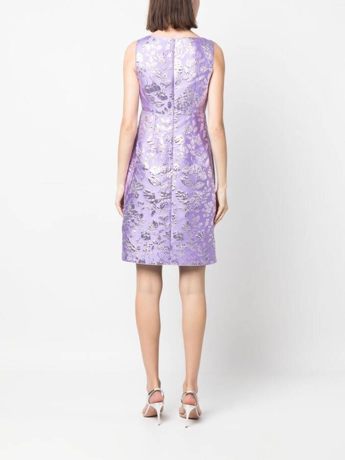 P.A.R.O.S.H. Jurk met metallic jacquard Paars