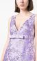 P.A.R.O.S.H. Jurk met metallic jacquard Paars - Thumbnail 5