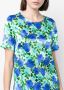 P.A.R.O.S.H. T-shirt met bloemenprint Blauw - Thumbnail 5