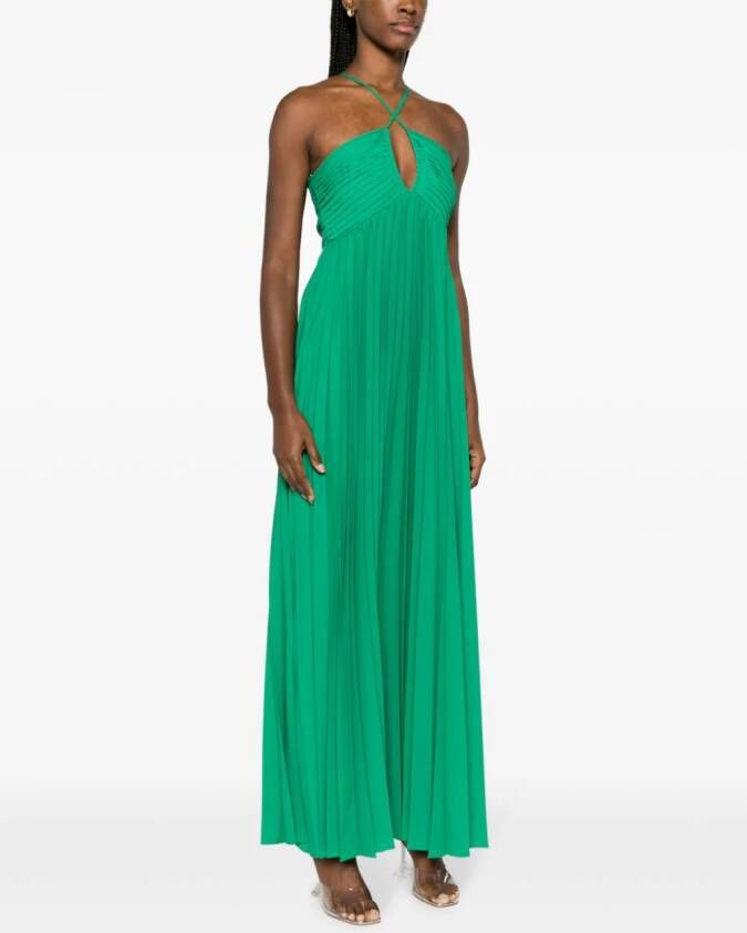 P.A.R.O.S.H. Geplooide maxi-jurk Groen