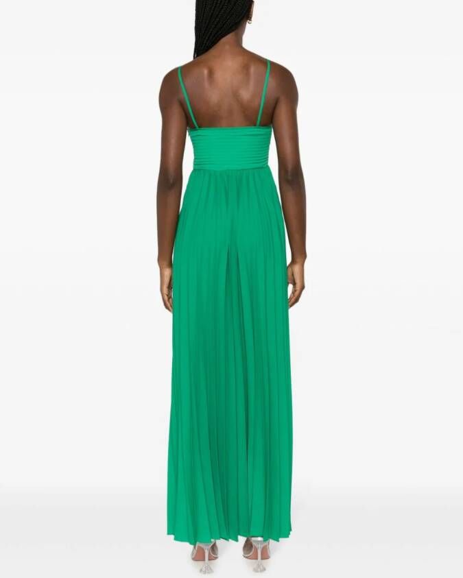 P.A.R.O.S.H. Geplooide maxi-jurk Groen