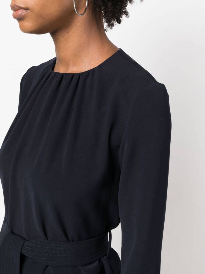 P.A.R.O.S.H. Gesmockte blouse Blauw