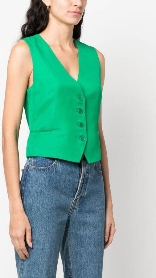 P.A.R.O.S.H. Gilet met V-hals Groen