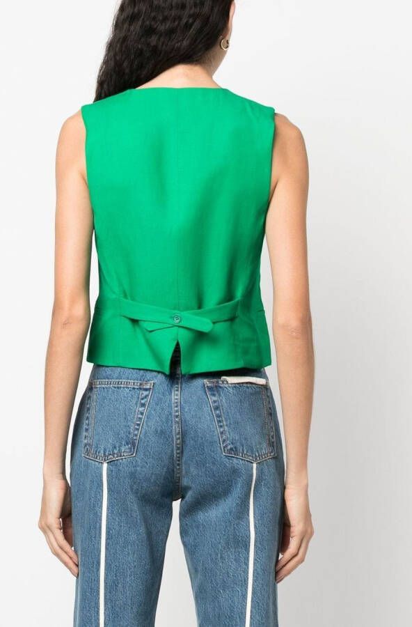 P.A.R.O.S.H. Gilet met V-hals Groen