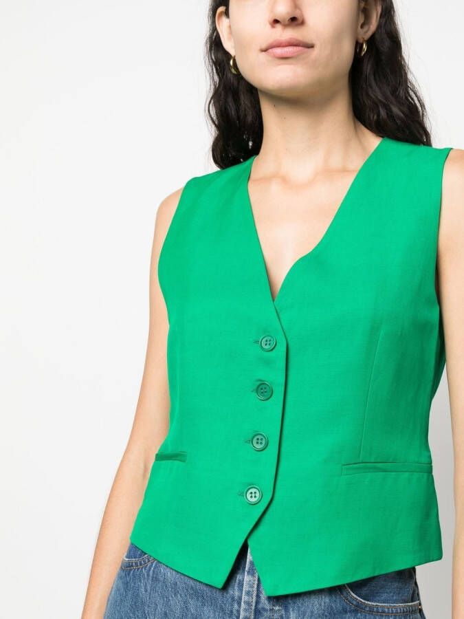 P.A.R.O.S.H. Gilet met V-hals Groen