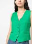 P.A.R.O.S.H. Gilet met V-hals Groen - Thumbnail 5