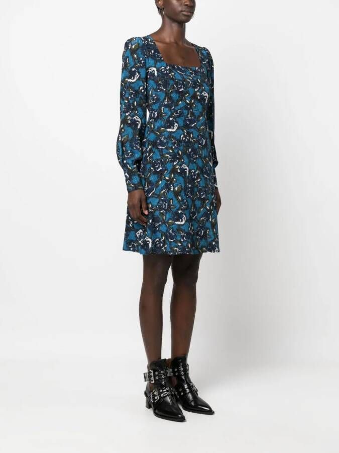 P.A.R.O.S.H. Mini-jurk met print Blauw