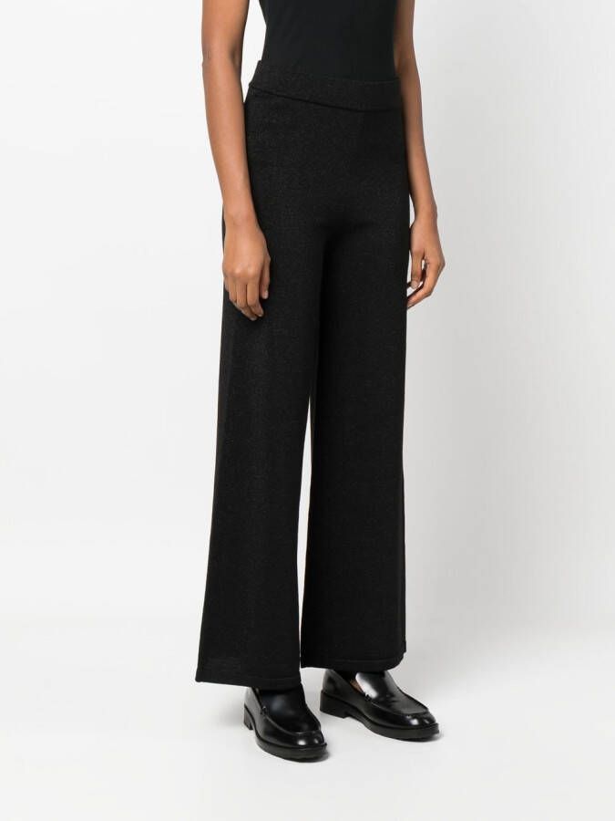 P.A.R.O.S.H. Broek met wijde pijpen Zwart