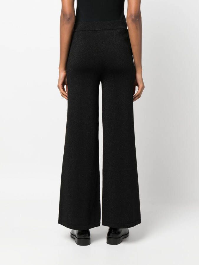 P.A.R.O.S.H. Broek met wijde pijpen Zwart