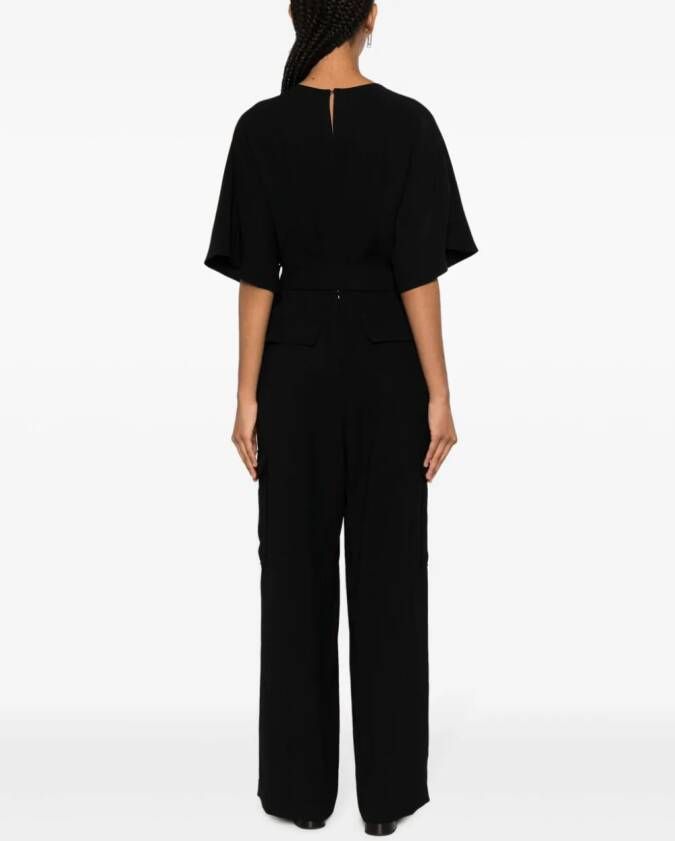 P.A.R.O.S.H. Jumpsuit met wijde pijpen Zwart
