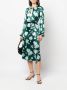P.A.R.O.S.H. Midi-jurk met bloemenprint Groen - Thumbnail 2