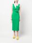 P.A.R.O.S.H. Midi-jurk met strikdetail Groen - Thumbnail 2