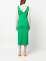 P.A.R.O.S.H. Midi-jurk met strikdetail Groen - Thumbnail 4