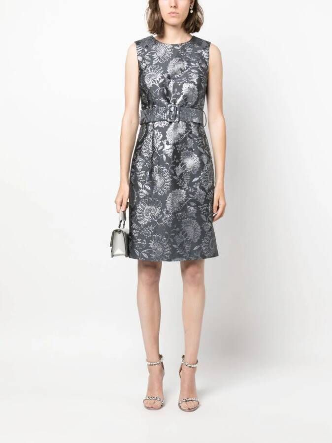 P.A.R.O.S.H. Mini-jurk met metallic-effect Grijs