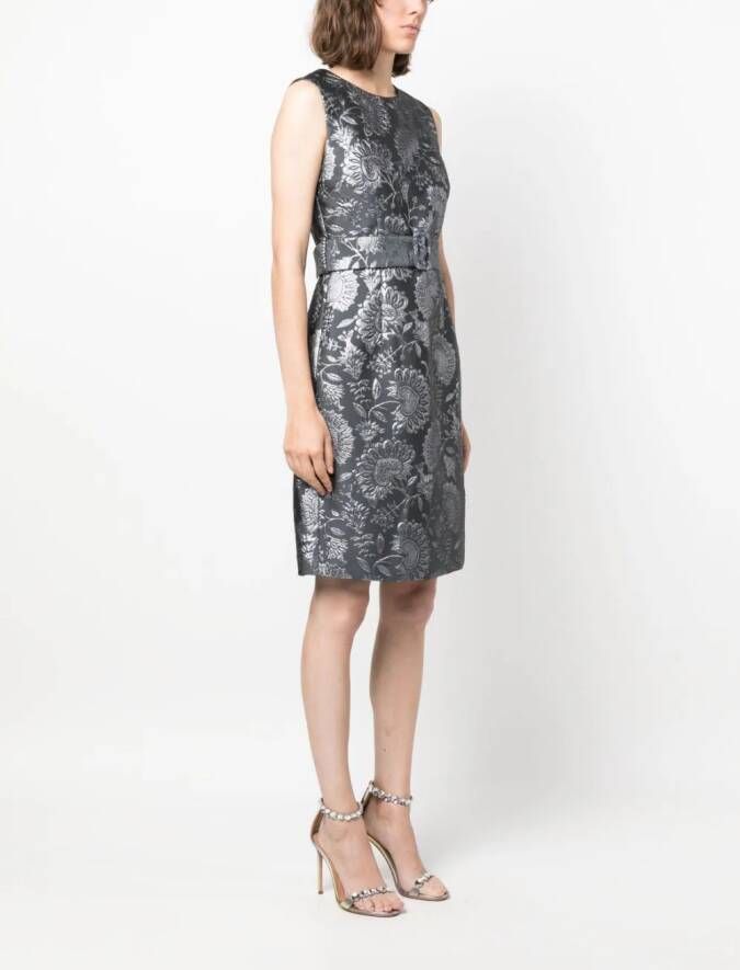 P.A.R.O.S.H. Mini-jurk met metallic-effect Grijs