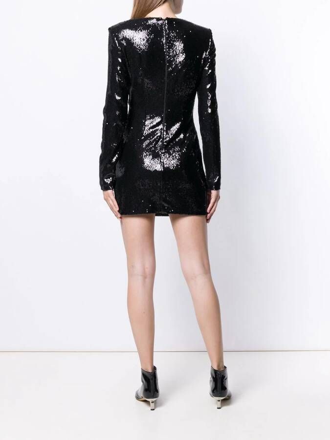 P.A.R.O.S.H. Mini-jurk met pailletten Zwart