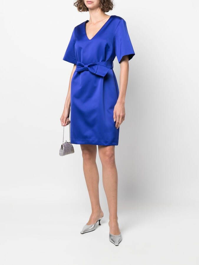 P.A.R.O.S.H. Mini-jurk met V-hals Blauw