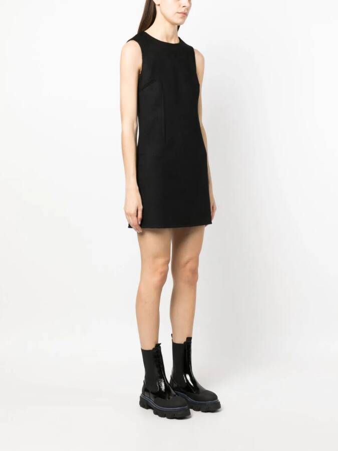 P.A.R.O.S.H. Mouwloze mini-jurk Zwart