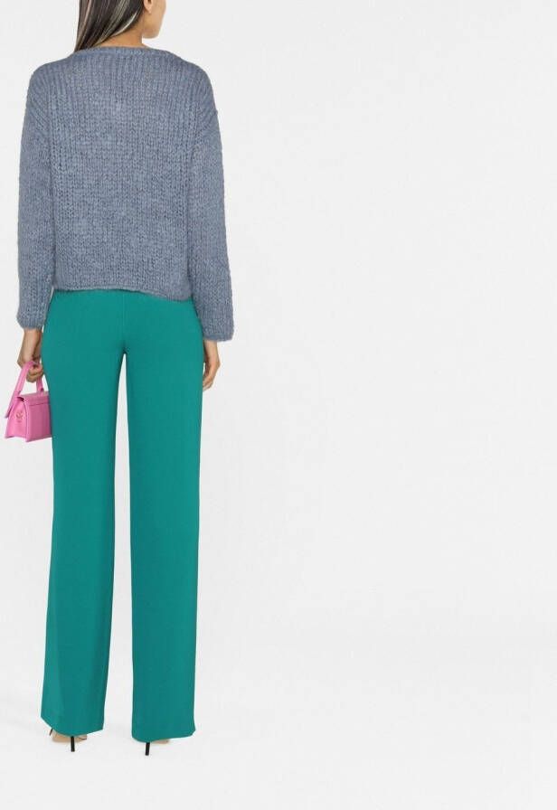 P.A.R.O.S.H. Pantalon met wijde pijpen Groen