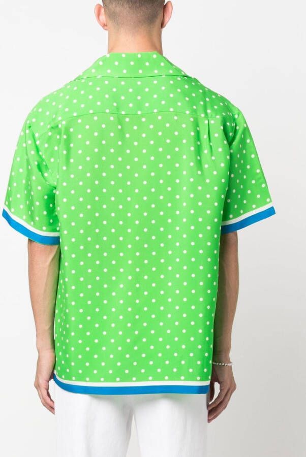 P.A.R.O.S.H. Overhemd met stippen Groen