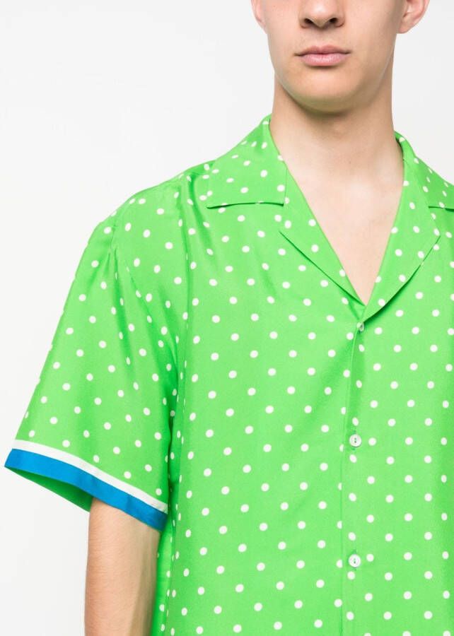 P.A.R.O.S.H. Overhemd met stippen Groen