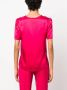 P.A.R.O.S.H. Zijden T-shirt Roze - Thumbnail 4