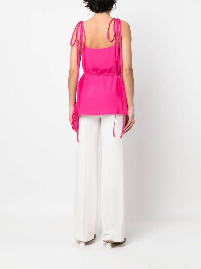 P.A.R.O.S.H. Mouwloze blouse Roze