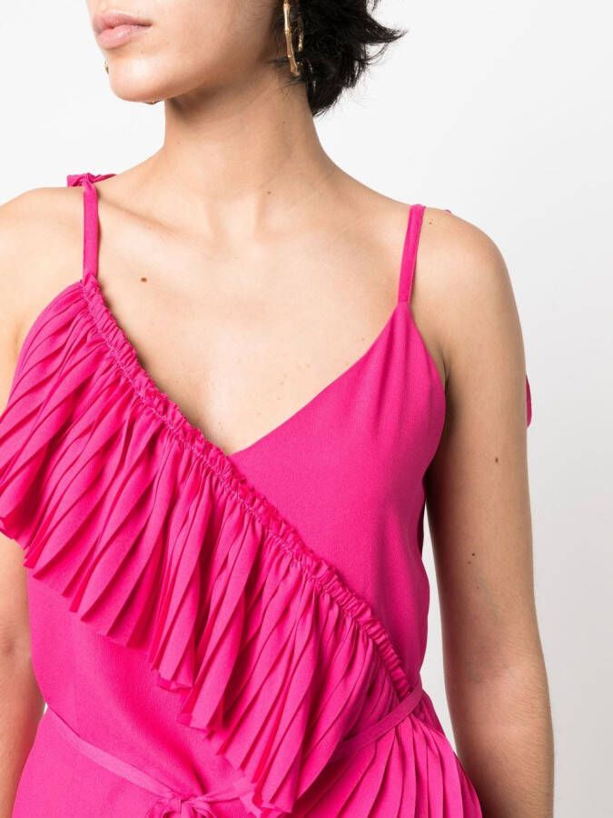 P.A.R.O.S.H. Mouwloze blouse Roze