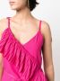 P.A.R.O.S.H. Mouwloze blouse Roze - Thumbnail 5