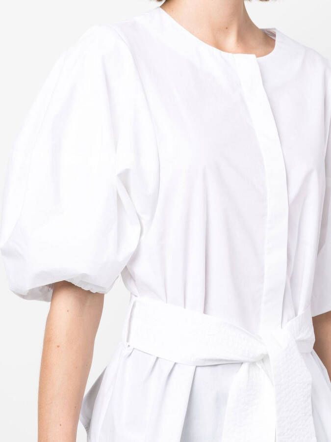 P.A.R.O.S.H. Shirt met pofmouwen Wit