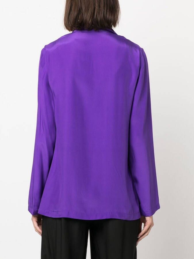 P.A.R.O.S.H. Blazer met dubbele rij knopen Paars