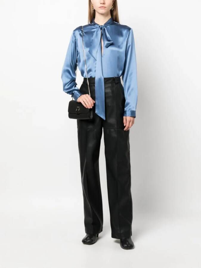 P.A.R.O.S.H. Gesmockte blouse Blauw