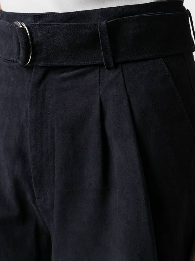 P.A.R.O.S.H. Suède shorts Blauw