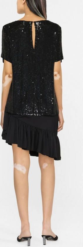 P.A.R.O.S.H. Top met pailletten Zwart