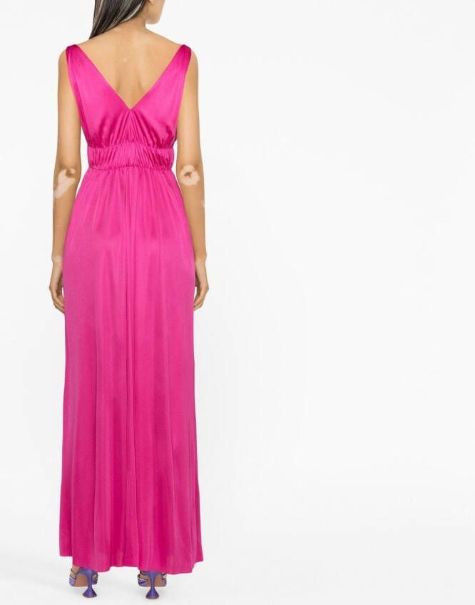 P.A.R.O.S.H. Geplooide maxi-jurk Roze